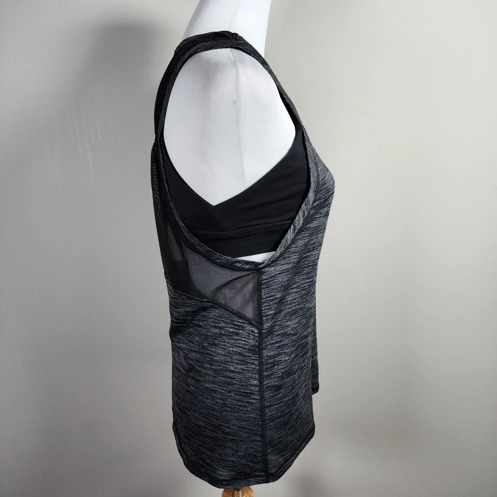 Lululemon Work The Circuit Tank Top Womens 6 Mesh Back Built in Sports Bra Yoga - Picture 2 of 13